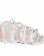 Organizador De Mala | Floral Vichy Botânico + Listrado Rose