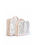 Organizador De Mala | Floral Losango Botânico + Listrado Rose