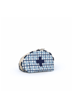 Necessaire Remédios | Xadrez 2 Cores Azul Claro E Azul Marinho + Listrado Azul Marinho