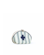 Necessaire Remédios | Listrado 2 Cores Verde Menta E Azul Marinho + Listrado Azul Marinho