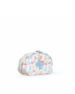 Necessaire Remédios | Floral Botânico + Listrado Azul Claro