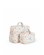 Kit Necessaire Maletinha | Florzinhas Botânicas + Listrado Azul Claro
