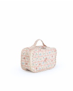 Kit Necessaire Maletinha | Floral Vichy Botânico + Listrado Rose