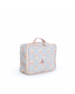 Kit Necessaire Maletinha | Floral Listrado Botânico + Listrado Vermelho