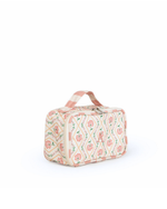 Kit Necessaire Maletinha | Floral Losango Botânico + Listrado Rose