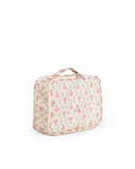 Kit Necessaire Maletinha | Floral Losango Botânico + Listrado Rose
