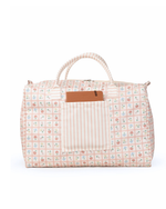 Mala Básica | Floral Vichy Botânico + Listrado Rose
