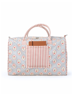 Mala Básica | Floral Listrado Botânico + Listrado Vermelho