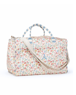 Mala Básica | Floral Botânico + Listrado Azul Claro