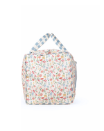Mala Básica | Floral Botânico + Listrado Azul Claro