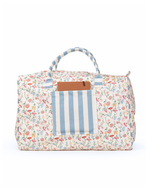 Mala Básica | Floral Botânico + Listrado Azul Claro