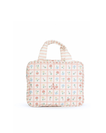 Necessaire 2 Lados | Floral Vichy Botânico + Listrado Rose