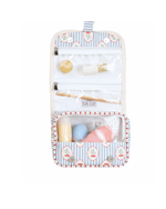 Necessaire Cabide | Floral Listrado Botânico + Listrado Vermelho