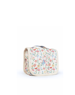 Necessaire Cabide | Floral Botânico + Listrado Azul Claro
