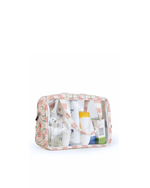 Necessaire Com Visor | Floral Losango Botânico + Listrado Rose