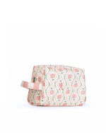 Necessaire Pequena | Floral Losango Botânico + Listrado Rose