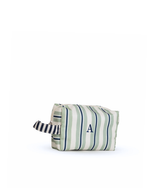 Necessaire Petit | Listrado 2 Cores Verde Menta E Azul Marinho + Listrado Azul Marinho
