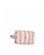 Necessaire Petit | Listrado 2 Cores Rose E Vermelho + Listrado Vermelho