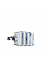 Necessaire Petit | Listrado 2 Cores Azul Claro E Azul Marinho + Listrado Azul Marinho