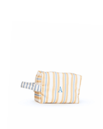 Necessaire Petit | Listrado 2 Cores Amarelo E Azul Claro + Listrado Azul Claro