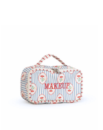 Necessaire Maquiagem | Floral Listrado Botânico + Listrado Vermelho