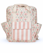 Mochila Adulto | Floral Losango Botânico + Listrado Rose