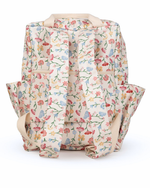 Mochila Adulto | Floral Botânico + Listrado Azul Claro