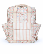 Mochila Adulto | Floral Vichy Botânico + Listrado Rose