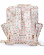 Mochila Adulto | Floral Vichy Botânico + Listrado Rose