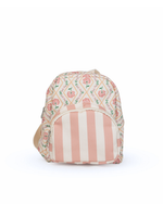 Mochila Petit | Floral Losango Botânico + Listrado Rose