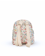 Mochila Petit | Floral Botânico + Listrado  Azul Claro