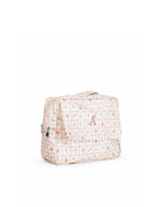 Necessaire 2 Zíperes | Floral Vichy Botânico + Listrado Rose