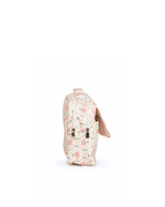 Necessaire 2 Zíperes | Floral Losango Botânico + Listrado Rose