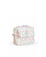 Necessaire 2 Zíperes | Floral Botânico + Listrado Azul Claro