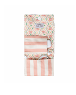 Porta Carregador | Floral Losango Botânico + Listrado Rose