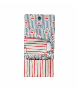 Porta Carregador | Floral Listrado Botânico + Listrado Vermelho
