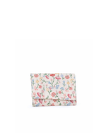 Porta Carregador | Floral Botânico + Listrado Azul Claro