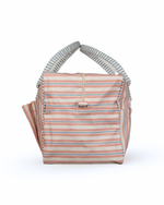 Mala GG | Listrado 2 Cores Rose E Azul Claro + Listrado Azul Claro