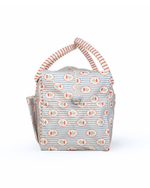 Mala GG | Floral Listrado Botânico + Listrado Vermelho