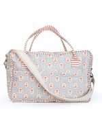 Mala GG | Floral Listrado Botânico + Listrado Vermelho