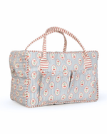 Mala GG | Floral Listrado Botânico + Listrado Vermelho
