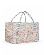 Mala GG | Floral Botânico + Listrado Azul Claro