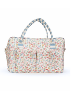 Mala GG | Floral Botânico + Listrado Azul Claro