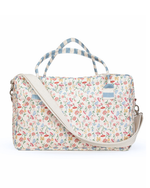 Mala GG | Floral Botânico + Listrado Azul Claro