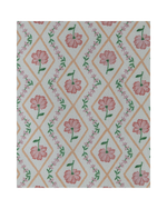 Bolsa Bolsos | Floral Losango Botânico + Listrado Rose