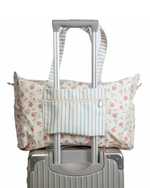 Bolsa Bolsos | Florzinhas Botânicas + Listrado Azul Claro