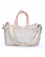 Bolsa Bolsos | Floral Listrado Botânico + Listrado Vermelho