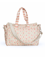 Bolsa Bolsos | Floral Losango Botânico + Listrado Rose
