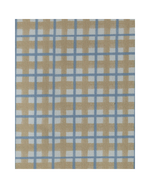 Mala Dupla | Xadrez 2 Cores Amarelo E Azul Claro + Listrado Azul Claro