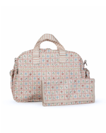 Bolsa Baby | Floral Vichy Botânico + Listrado Rose